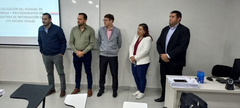 Capacitaciones regionales sobre registro de hechos vitales reúne a varias instituciones